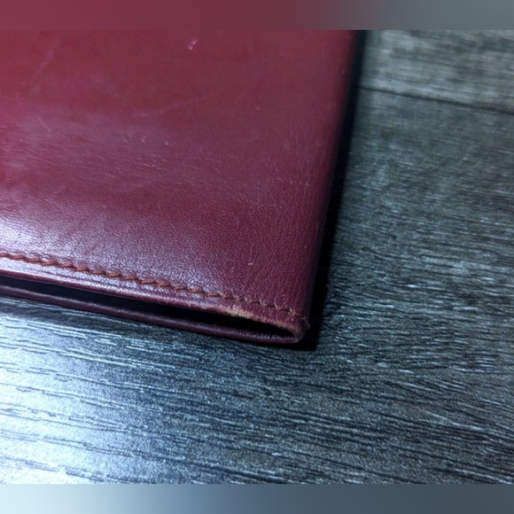 Cartier | Must De Cartier Burgundy Leather "Double C" Logo Long Bifold Wallet - Picture 10 of 11